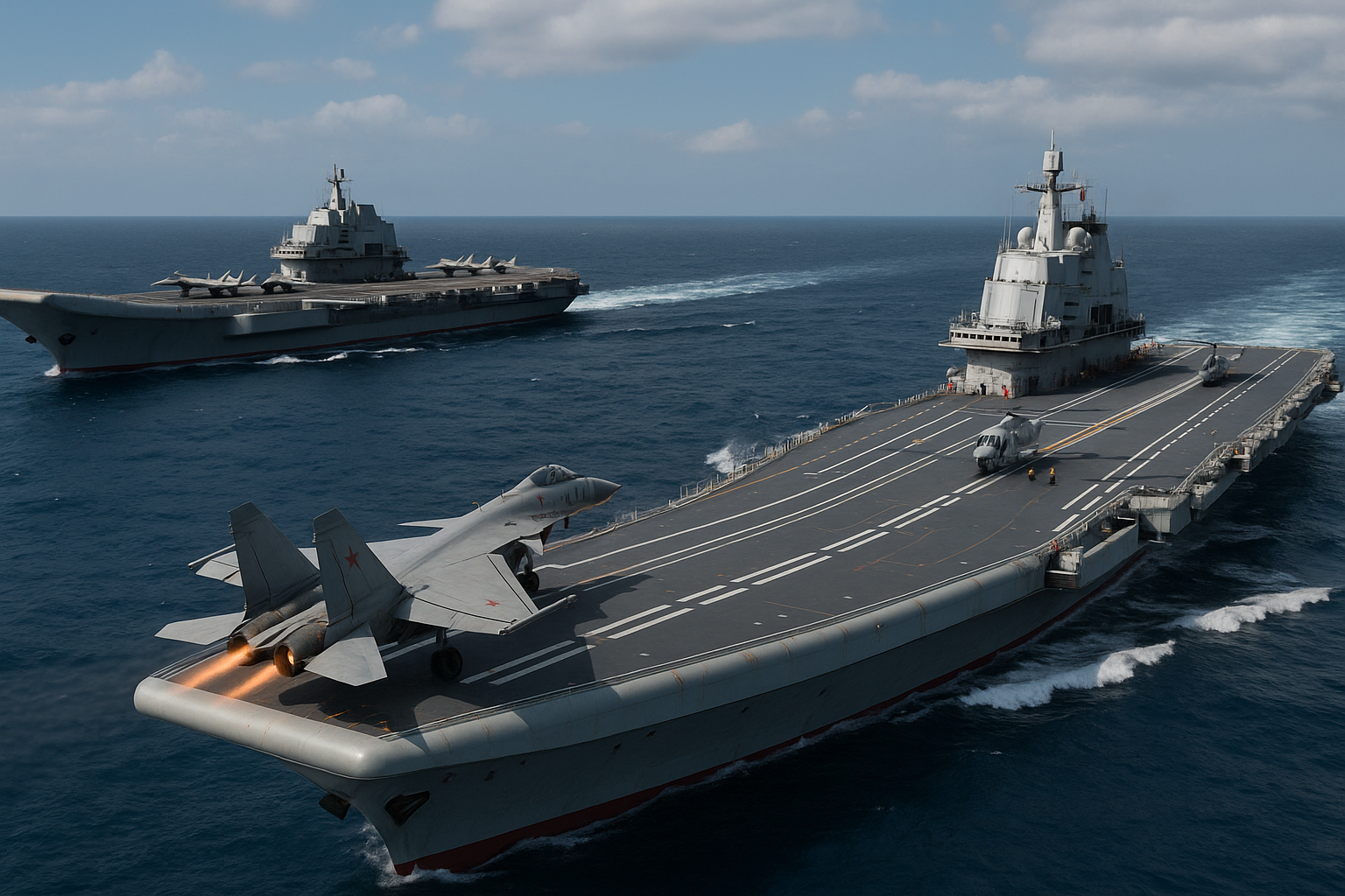 China Deploys Two Aircraft Carriers in Pacific for the First Time, Alarming Japan